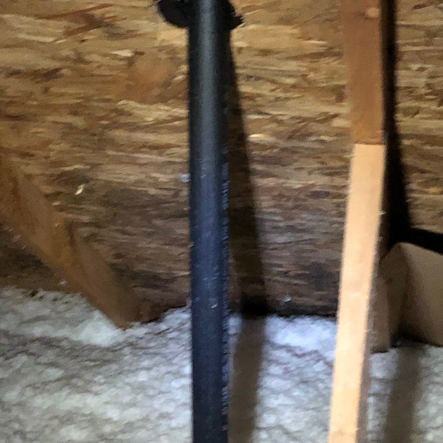 Hands-on attic inspection — pipe boot and flashing check